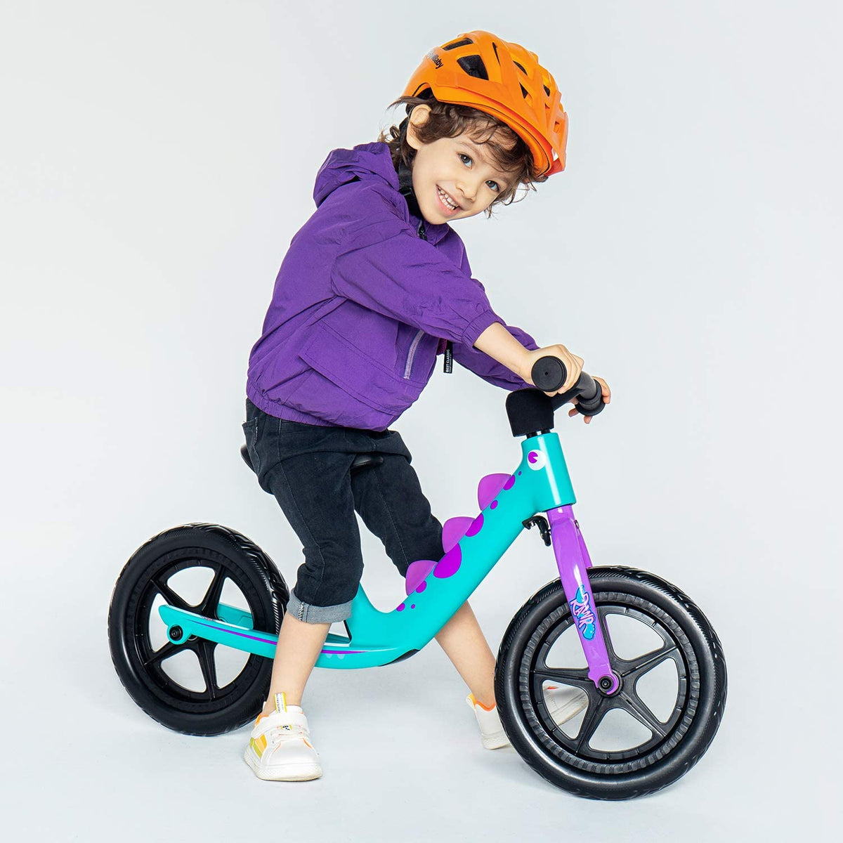 Royalbaby Dinosaur Magnesium No Pedal Walking Balance Bike 12 Inch Tu Little Cycles