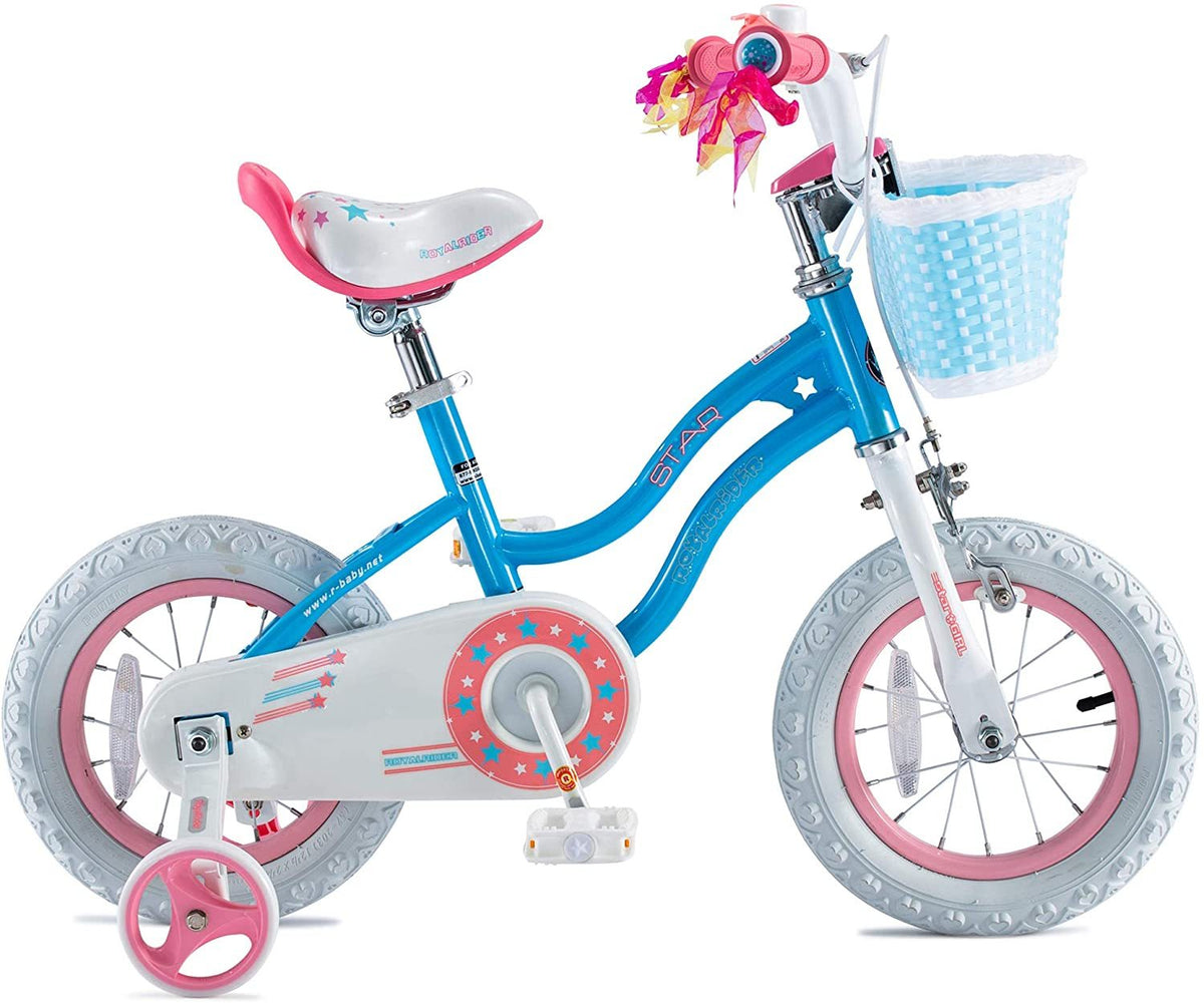 Royalbaby Stargirl Girls Kids Bike 12 14 16 18 Inch Blue White Color Little Cycles